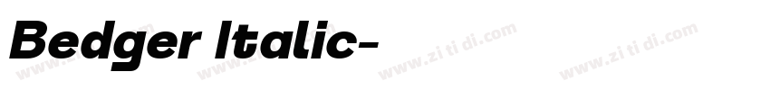Bedger Italic字体转换 Bedger Italic字体转换